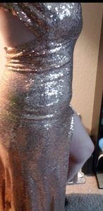 Rosegold sequences dress